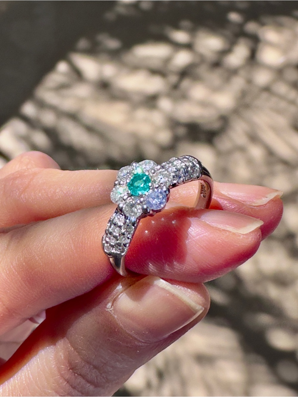 Paraiba Tourmaline Diamond Ring